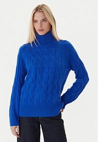 Golf Tommy Hilfiger niebieski damski 