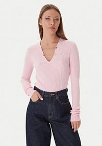 Sweter Patrizia Pepe różowy damski 
