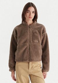 Bluza z polaru The North Face brązowa damska Polar