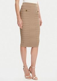 Spódnica ołówkowa Guess brązowa 