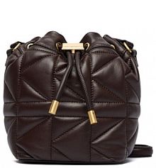 Torebka listonoszka KARL LAGERFELD brązowa 