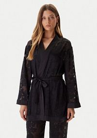 Szlafrok Guess czarny damski 