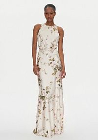 Sukienka wieczorowa Rinascimento beżowa 