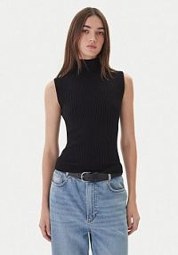 Golf Kontatto czarny damski 