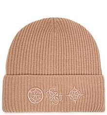 Czapka zimowa Guess beżowa damska 