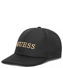 Czapka z daszkiem Guess czarna damska 