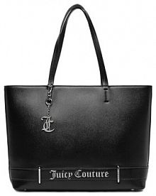 Torebka shopperka Juicy Couture czarna 