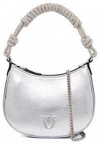 Torebka wieczorowa PINKO srebrna 