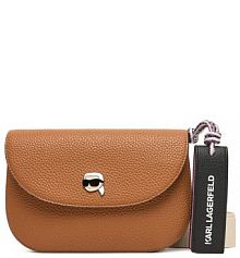 Torebka listonoszka KARL LAGERFELD brązowa 