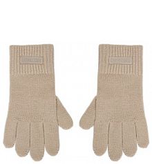 Rękawiczki Calvin Klein beżowe damskie 