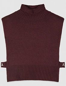 Dzianinowa kamizelka z wysokim kołnierzem PATRIZIA PEPE damski