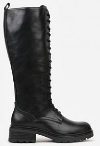 Czarne kozaki Typu Workery Rhaethe Renee damskie