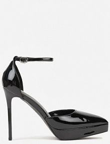 Czarne szpilki Lakierowane z Platformą Nilafera Renee