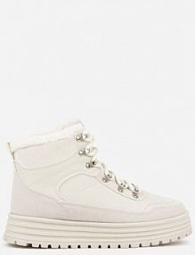 Beżowe sneakersy w Stylu Traperów na Platformie Ewedora Renee damskie