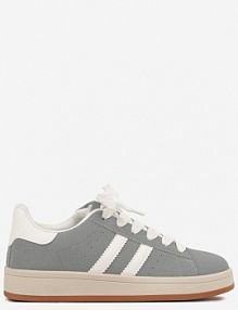 Szaro-Białe sneakersy z Geometrycznym Wzorem Rillomia fashion damskie