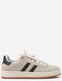 Beżowo-Czarne sneakersy z Geometrycznym Wzorem Rillomia fashion damskie