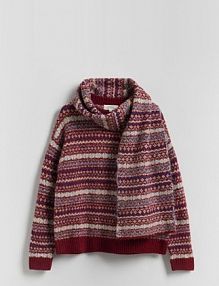 Sweter z szalem Reserved damski 015HV-MLC