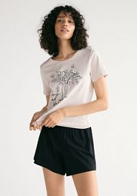 Piżama dwuczęściowa Reserved czarna damska 055EY-99X