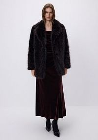 Sukienka maxi z drapowaniem Reserved brązowa 130GP-88X