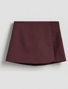 Spódnico-szorty z dodatkiem wiskozy Reserved czerwone damskie 183GU-83X