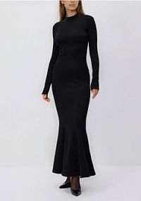 Sukienka maxi Reserved czarna 222HU-99X