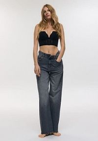 Biustonosz z koronką Reserved czarny 223EZ-99X