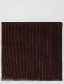 Lniany szalik Reserved brązowy damski 230CP-89X