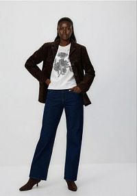 T-shirt z aplikacjami Reserved biały damski 242HS-00X