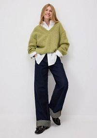 Sweter oversize Reserved zielony damski 279GV-71M