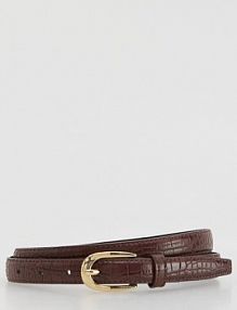 Pasek z łączonych materiałów Reserved brązowy damski 303IC-88X