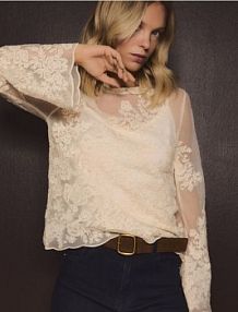 Zamszowy pasek z klamrą Reserved brązowy damski 309FE-82X