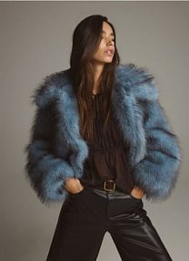 Zamszowy pasek z klamrą Reserved brązowy damski 309FE-89X