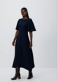 Sukienka maxi Reserved granatowa 316HU-59X