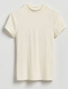 T-shirt z włóknami bambusowymi Reserved biały damski 337JX-01X