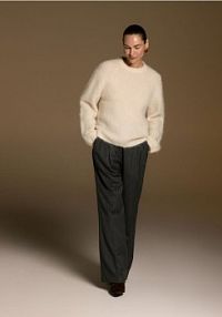 Sweter z wełną alpaki Reserved biały damski 363HK-01X