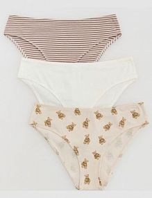 Bawełniane majtki bikini 3 pack Reserved beżowy 441EZ-08X