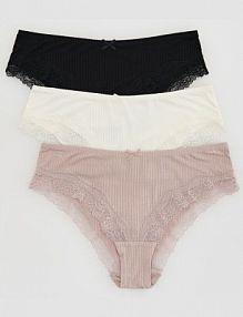 Majtki typu hipster 3 pack Reserved czarne damskie 448EZ-99X