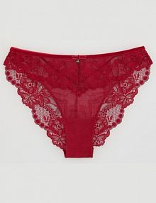 Koronkowe majtki figi Reserved czerwone 454EZ-33X