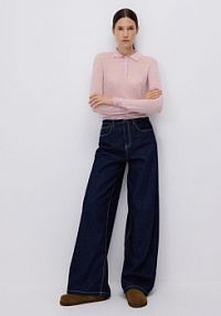 Wełniana bluzka Reserved różowa damska 456IY-03X