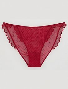 Siateczkowe majtki figi Reserved czerwone 459EZ-33X