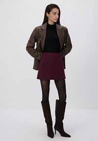 Spódnico-szorty z dodatkiem wiskozy Reserved czerwone damskie 475FM-53X