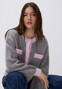 Kardigan z kontrastową lamówką Reserved 497HH-MLC
