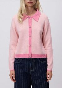 Kardigan z ozdobnymi guzikami Reserved różowy 510HH-30X