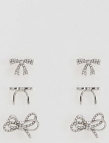 Zestaw kolczyków Reserved srebrne 542FD-SLV