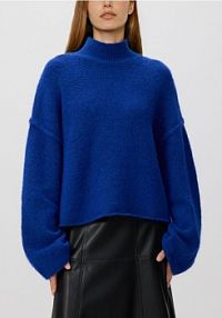 Sweter z golfem Reserved niebieski damski 544HH-55X