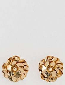 Kolczyki w kształcie kwiatów Reserved złote 546FD-GLD