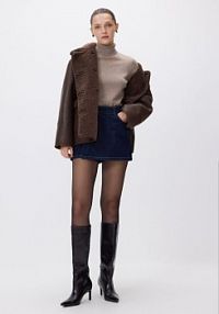 Jeansowe spódnico-szorty Reserved granatowe 546GE-59J