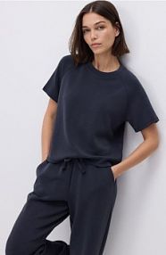 T-shirt z modalem Reserved szary damski 565GA-90X