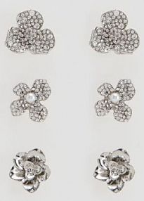 Zestaw kolczyków Reserved srebrne 568FD-SLV