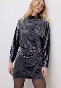 Sukienka mini Reserved szara 579JT-90X